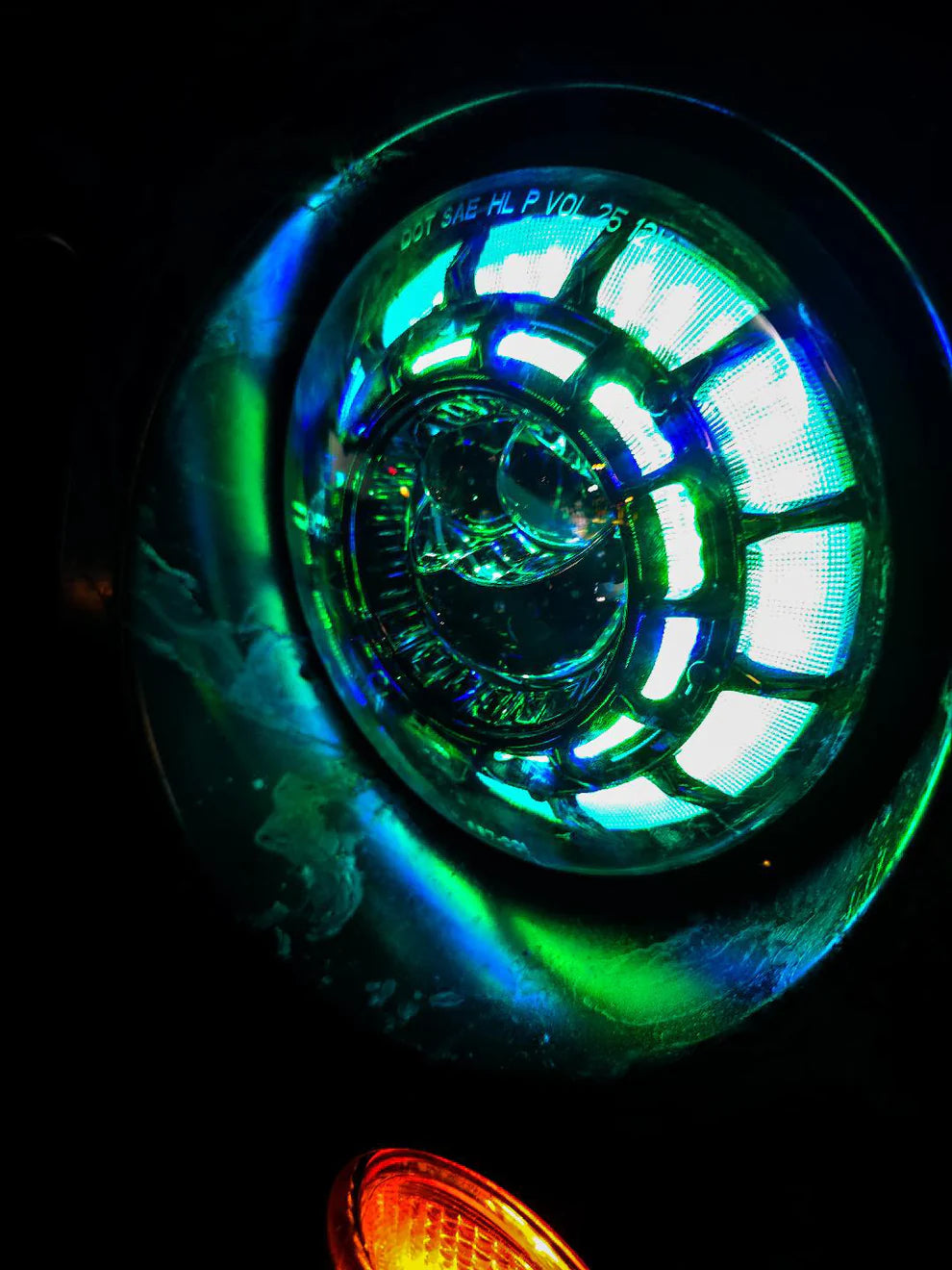 7" RGB LED Headlight