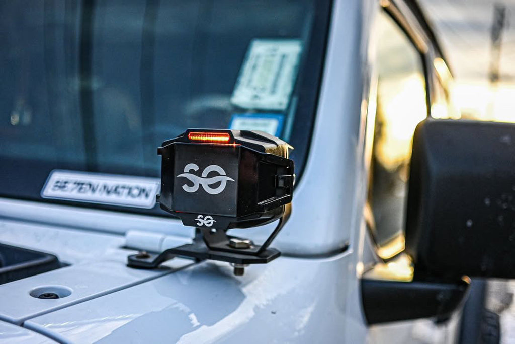 Shoreline Offroad Pro Series Yellow Amber LED 3” Pods with DRL