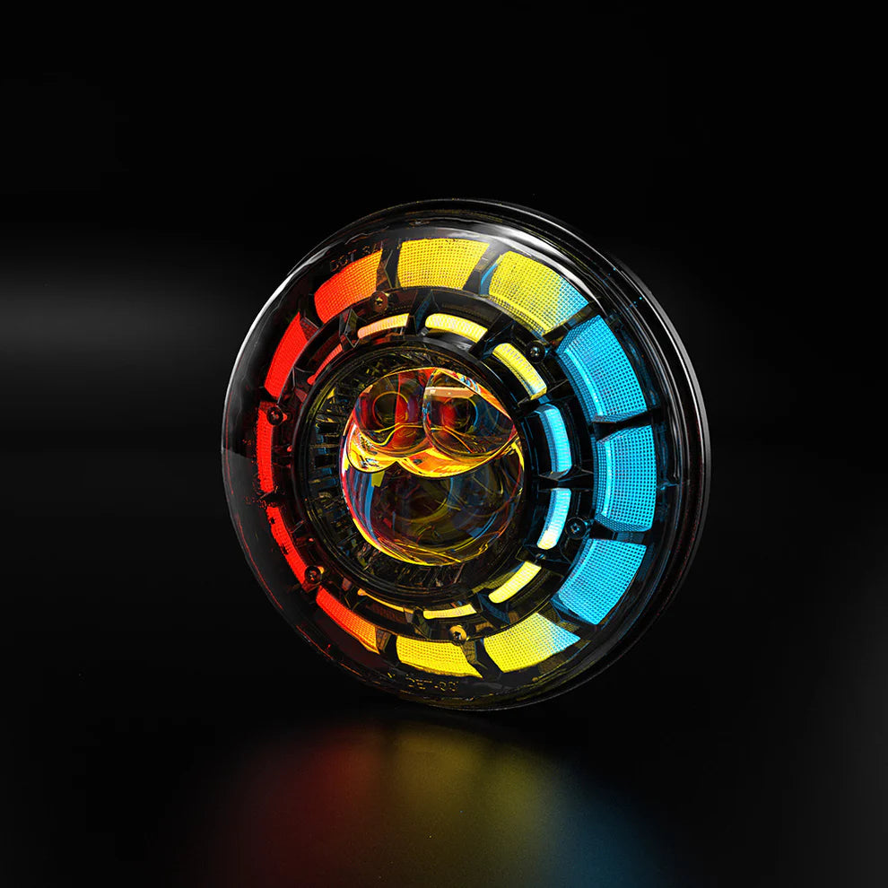 7" RGB LED Headlight