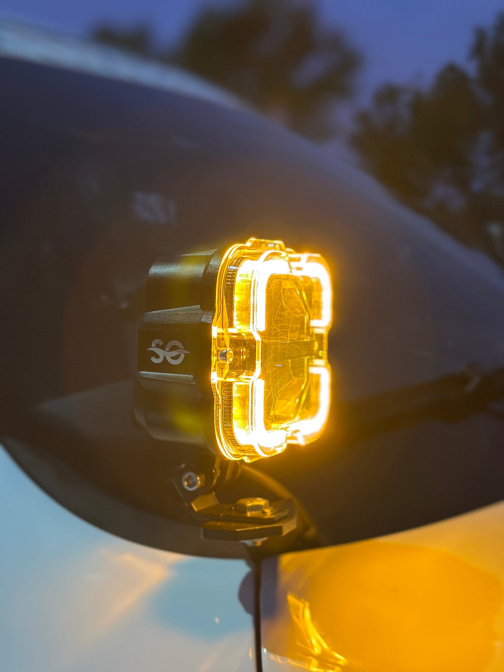 Shoreline Offroad Pro Series Bright White LED 4” Pods with Amber DRL