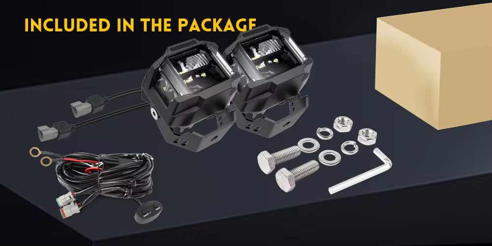 Shoreline Offroad Pro Series Pure White LED 3” Pods with DRL